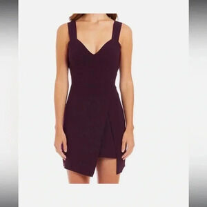 Amanda Uprichard Primrose Cocktail Dress Black Cherry Purple Medium